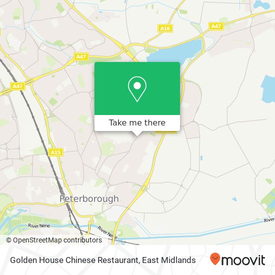 Golden House Chinese Restaurant, 343 Eastfield Road Peterborough Peterborough PE1 4 map