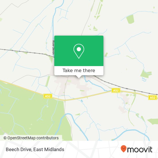 Beech Drive map