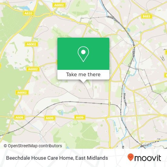 Beechdale House Care Home map