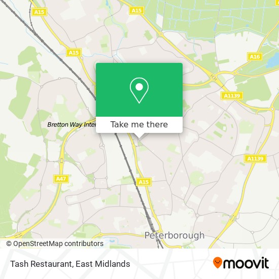 Tash Restaurant map