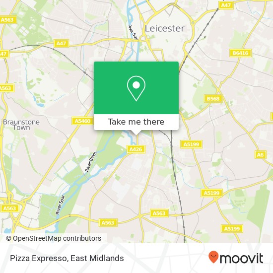 Pizza Expresso, 319 Aylestone Road Leicester Leicester LE2 7QL map