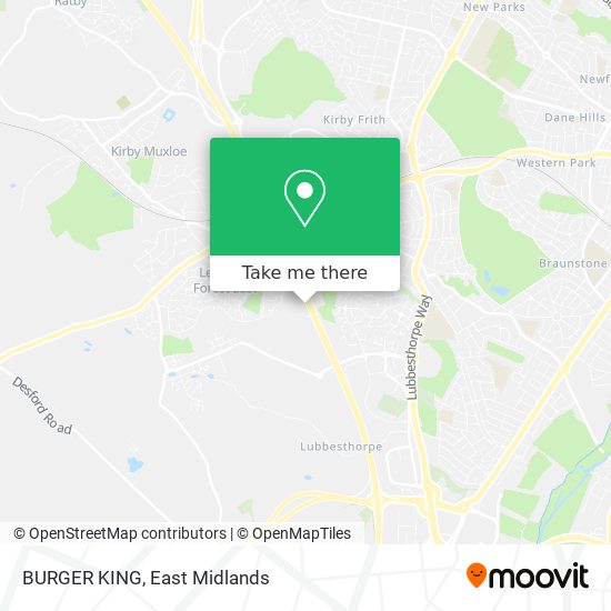 BURGER KING map