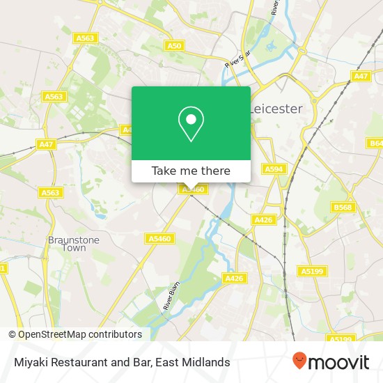 Miyaki Restaurant and Bar, 203 Narborough Road Leicester Leicester LE3 0 map