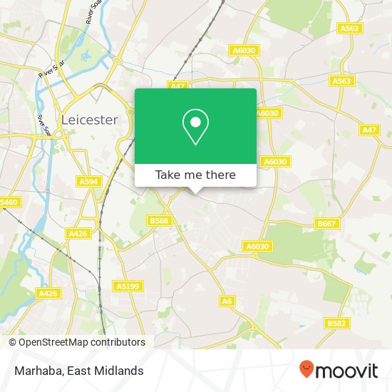 Marhaba, 171 Evington Road Leicester Leicester LE2 1 map