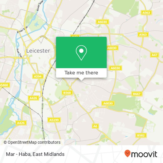Mar - Haba, 164 Evington Road Leicester Leicester LE2 1QL map