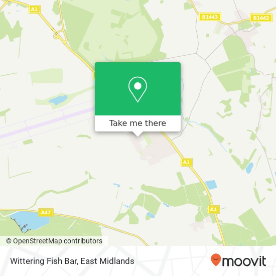 Wittering Fish Bar, Townsend Road Wittering Peterborough PE8 6 map