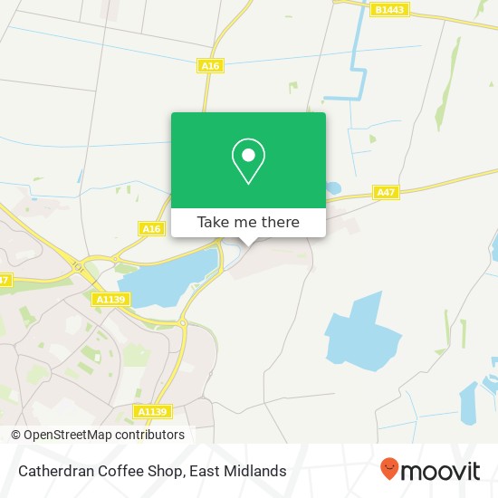 Catherdran Coffee Shop, Peterborough Road Eye Peterborough PE6 7 map