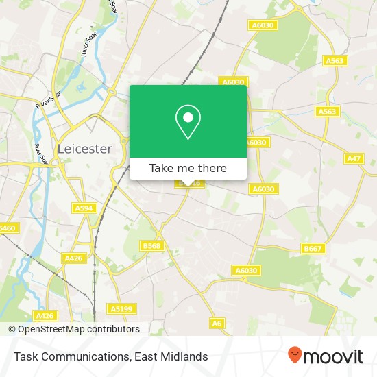 Task Communications, 139 East Park Road Leicester Leicester LE5 5AZ map