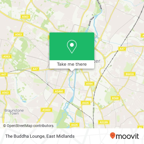 The Buddha Lounge, Braunstone Gate Leicester Leicester LE3 5 map