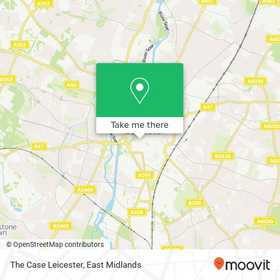 The Case Leicester, 4 Hotel Street Leicester Leicester LE1 5AN map