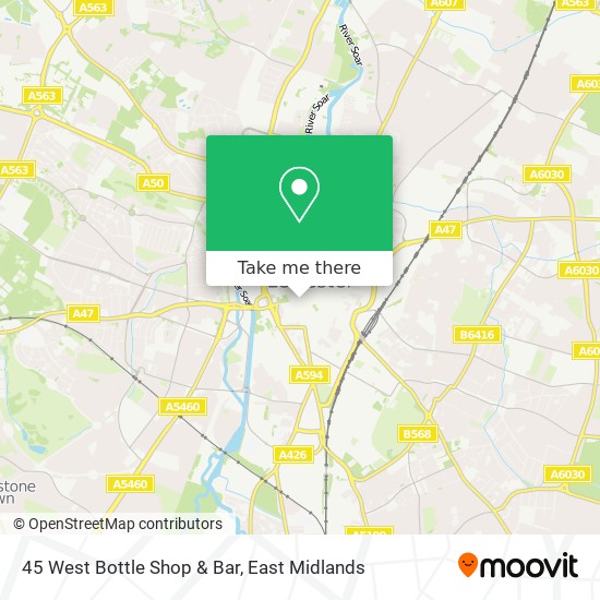 45 West Bottle Shop & Bar map