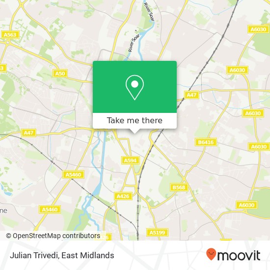 Julian Trivedi, Belvoir Street Leicester Leicester LE1 6 map