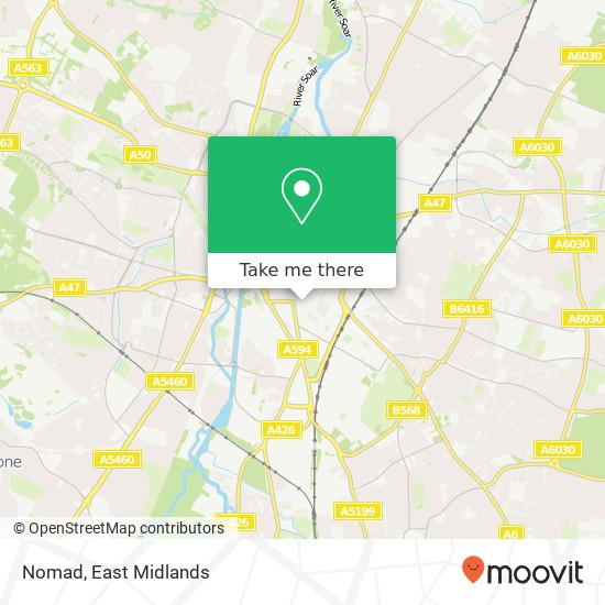 Nomad, 8 King Street Leicester Leicester LE1 6RH map