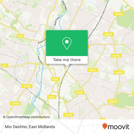 Mio Destino, Campbell Street Leicester Leicester LE2 0 map