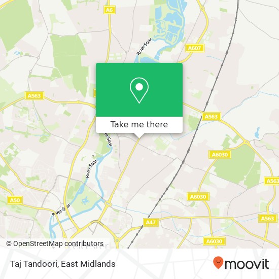 Taj Tandoori, Melton Road Leicester Leicester LE4 7AN map