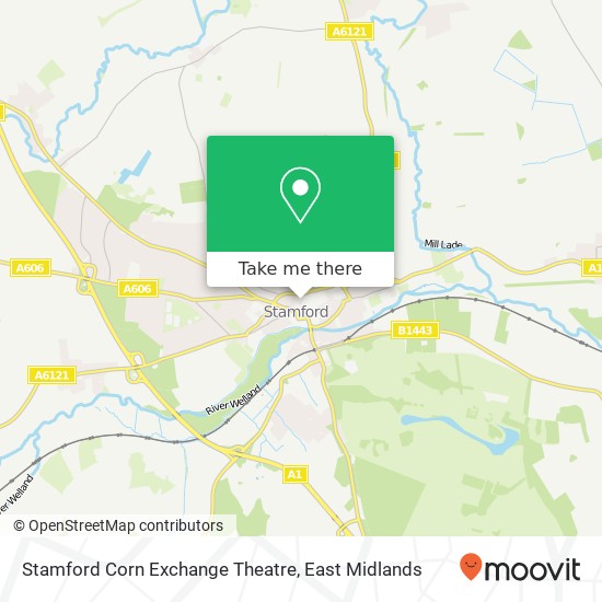 Stamford Corn Exchange Theatre map