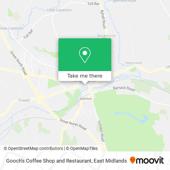 Gooch's Coffee Shop and Restaurant map