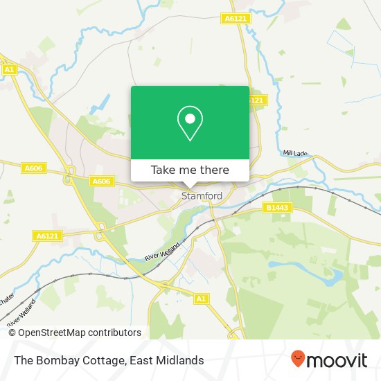The Bombay Cottage, Scotgate Stamford Stamford PE9 2YE map