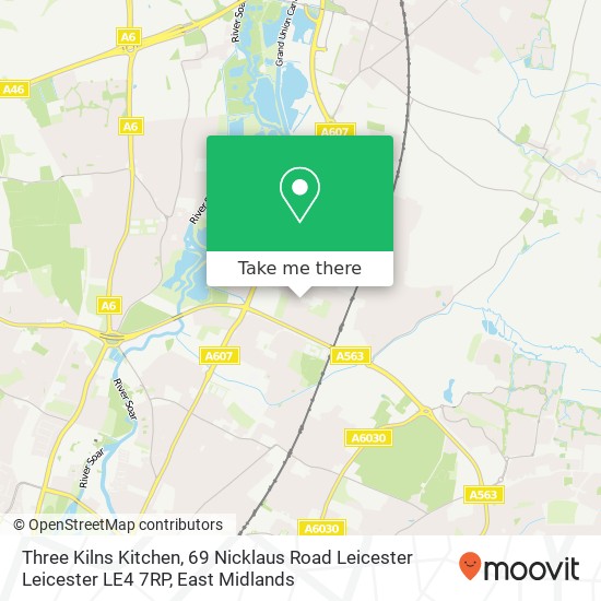 Three Kilns Kitchen, 69 Nicklaus Road Leicester Leicester LE4 7RP map
