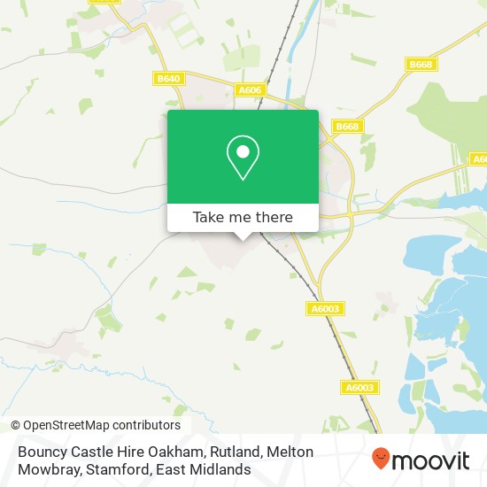 Bouncy Castle Hire Oakham, Rutland, Melton Mowbray, Stamford map