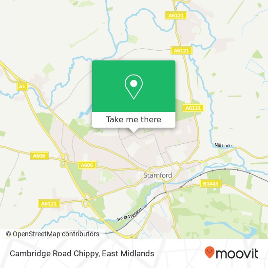 Cambridge Road Chippy, 41 Cambridge Road Stamford Stamford PE9 1 map