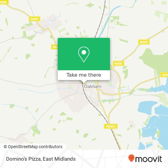 Domino's Pizza, Melton Road Oakham Oakham LE15 6AY map