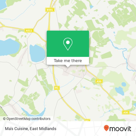 Ma's Cuisine, Main Street Markfield Markfield LE67 9 map