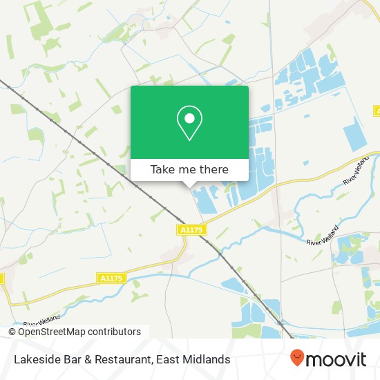 Lakeside Bar & Restaurant, Tallington Stamford PE9 4 map