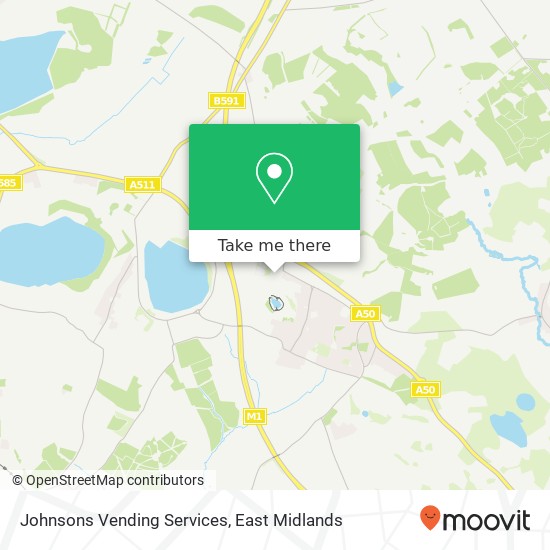 Johnsons Vending Services, Hill Lane Close Markfield Markfield LE67 9 map