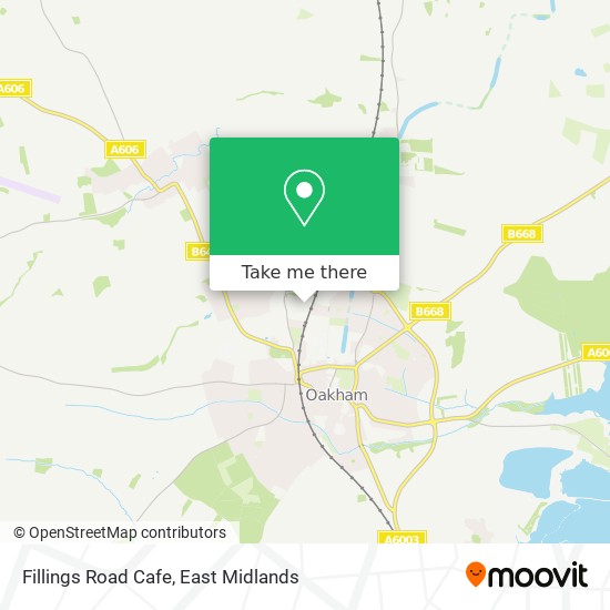 Fillings Road Cafe map