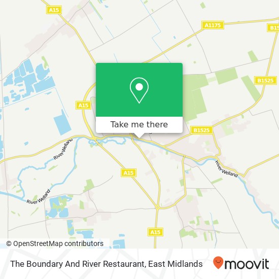 The Boundary And River Restaurant, High Street Market Deeping Peterborough PE6 8EB map