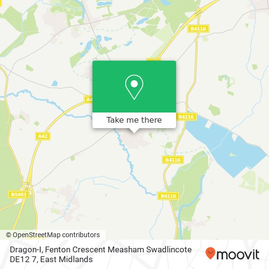 Dragon-I, Fenton Crescent Measham Swadlincote DE12 7 map