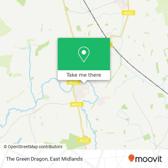 The Green Dragon, Ryhall Stamford PE9 4 map