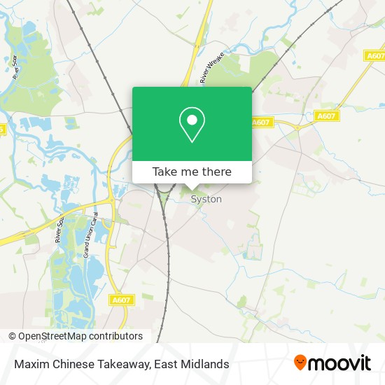 Maxim Chinese Takeaway map
