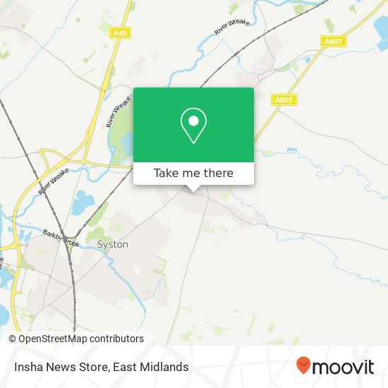 Insha News Store, 48 Syston Road Queniborough Leicester LE7 3 map