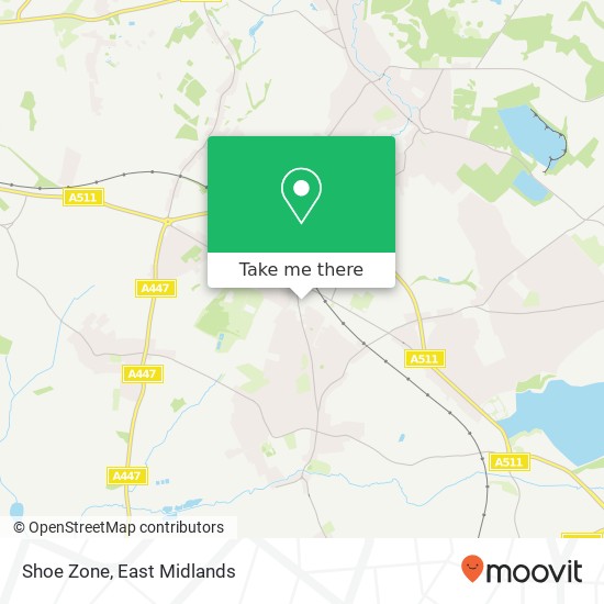 Shoe Zone, Needham's Walk Coalville Coalville LE67 3 map