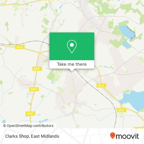 Clarks Shop, Needham's Walk Coalville Coalville LE67 3 map