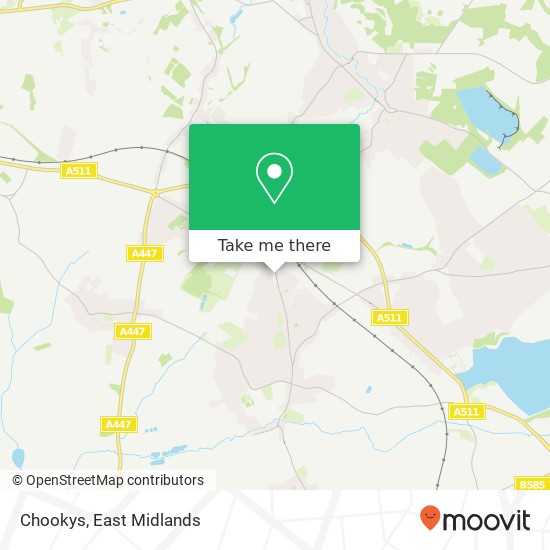 Chookys, Owen Street Coalville Coalville LE67 3 map
