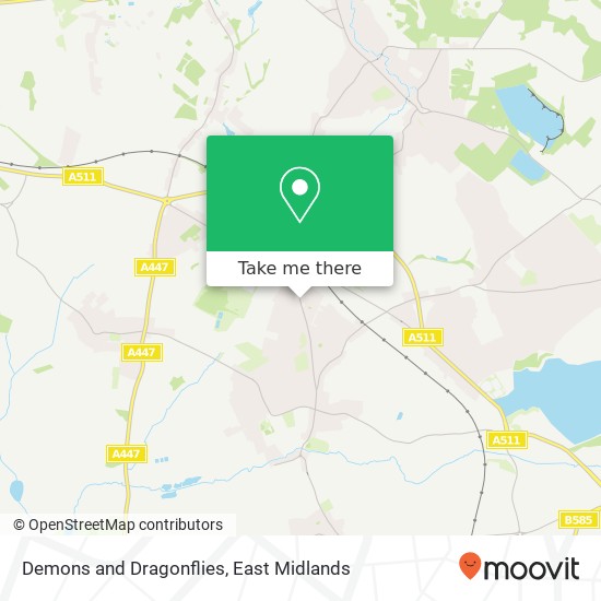 Demons and Dragonflies, Belvoir Road Coalville Coalville LE67 3 map