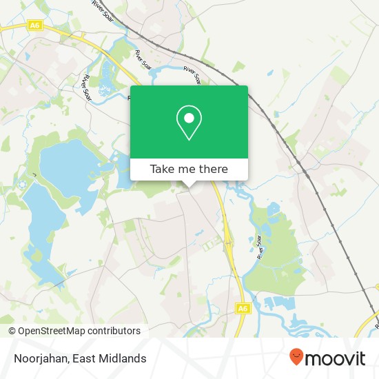Noorjahan, Leicester Road Mountsorrel Loughborough LE12 7 map