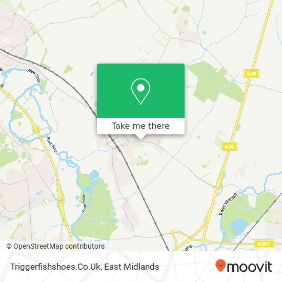 Triggerfishshoes.Co.Uk, Ratcliffe Road Sileby Loughborough LE12 7PU map