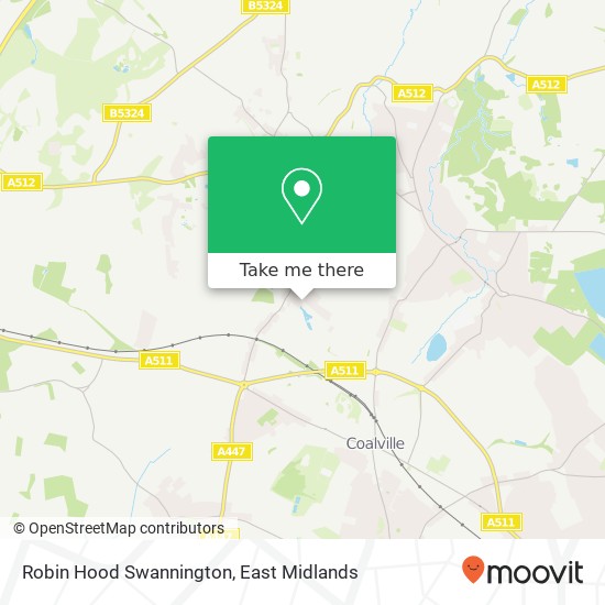 Robin Hood Swannington map