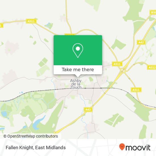 Fallen Knight, Kilwardby Street Ashby-de-la-Zouch Ashby-de-la-Zouch LE65 2 map