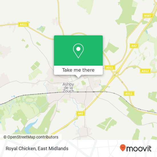 Royal Chicken, Market Street Ashby-de-la-Zouch Ashby-de-la-Zouch LE65 1 map