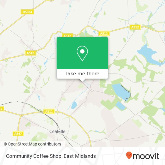 Community Coffee Shop, North Street Whitwick Coalville LE67 5 map