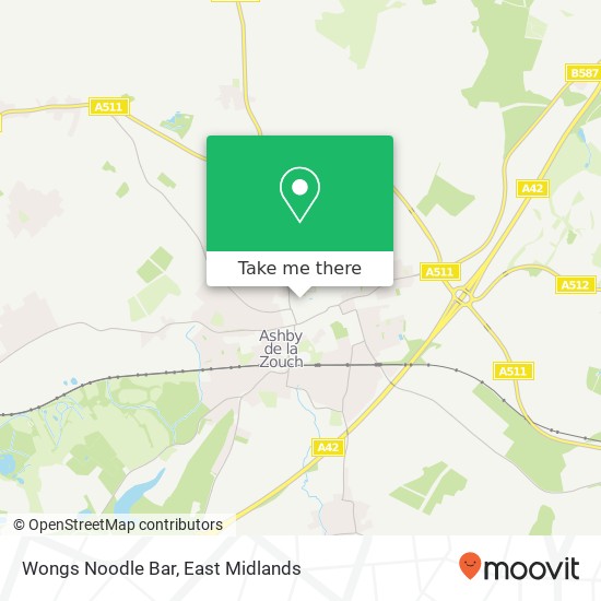 Wongs Noodle Bar, Mill Bank Ashby-de-la-Zouch Ashby-de-la-Zouch LE65 1 map