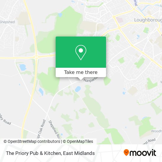 The Priory Pub & Kitchen map