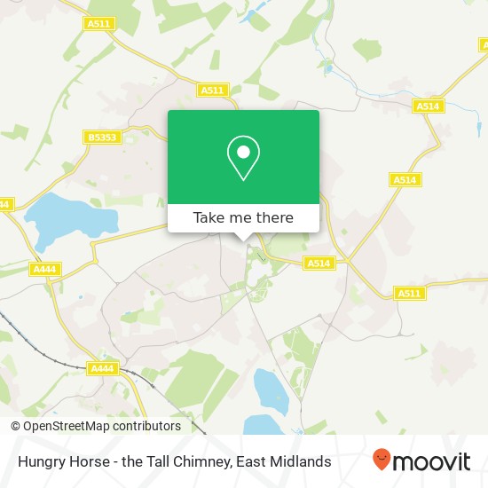Hungry Horse - the Tall Chimney, Swadlincote Swadlincote DE11 9 map