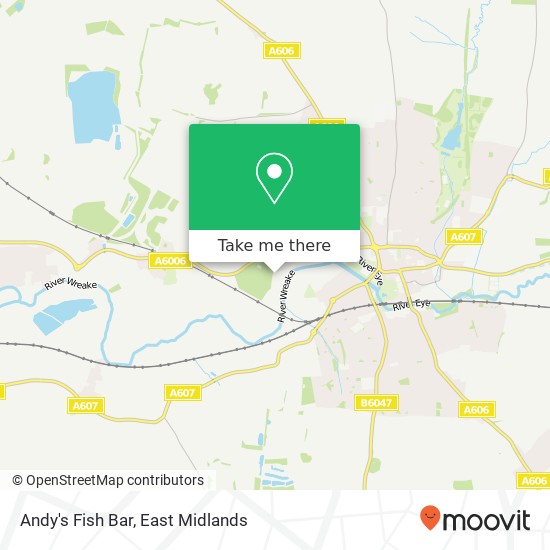 Andy's Fish Bar, Sysonby Grange Lane Melton Mowbray Melton Mowbray LE13 0JG map