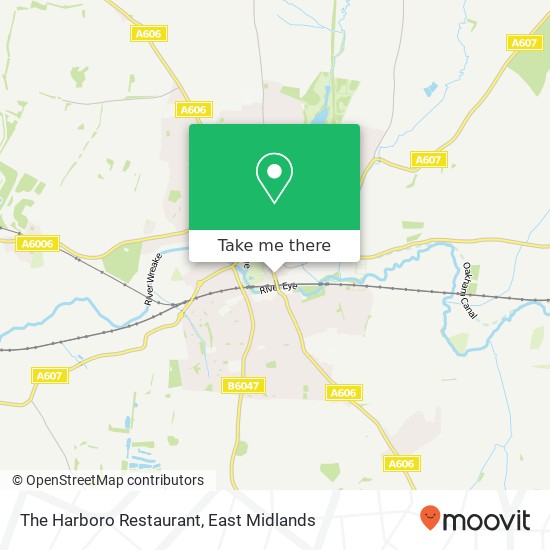 The Harboro Restaurant, Burton Street Melton Mowbray Melton Mowbray LE13 1 map